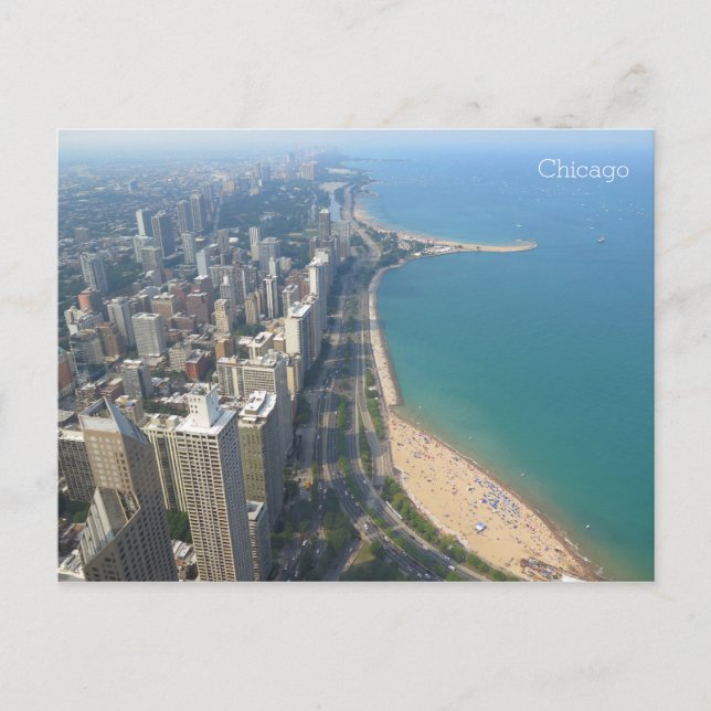 Aussicht auf Chicago 360 Postkarte (Vorderseite)