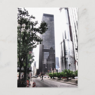 Aussicht auf Chicago Postkarte