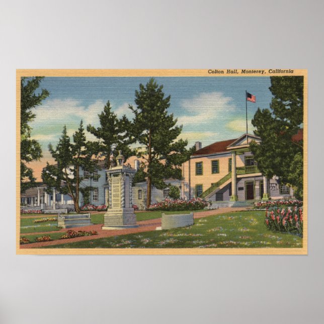 Aussicht auf Colton Hall Poster (Vorne)