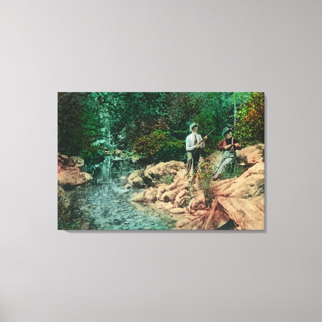 Aussicht auf Coyote Creek bei Gilroy Hot Springs Leinwanddruck (Vorderseite)