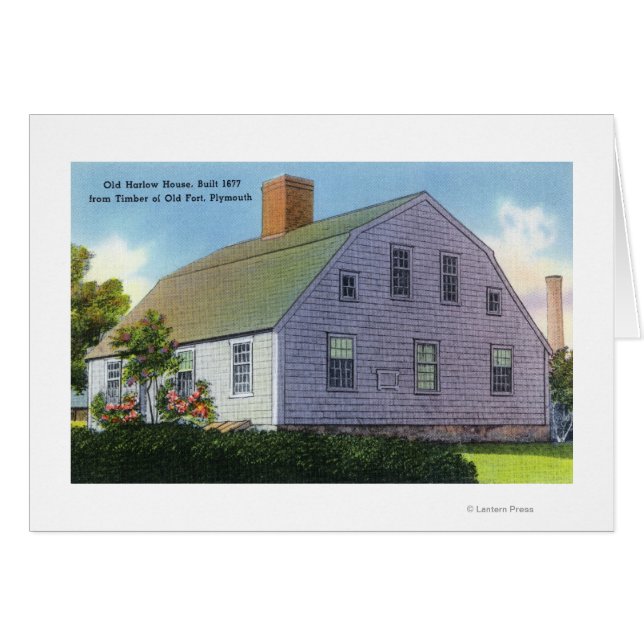 Aussicht auf das alte Harlow House (Vorderseite (Horizontal))