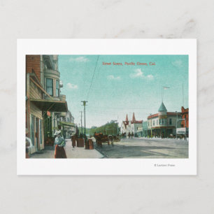 Aussicht auf das alte Haus Postkarte