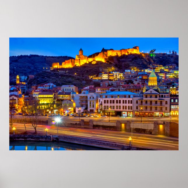 Aussicht auf das alte Tiflis Poster (Vorne)