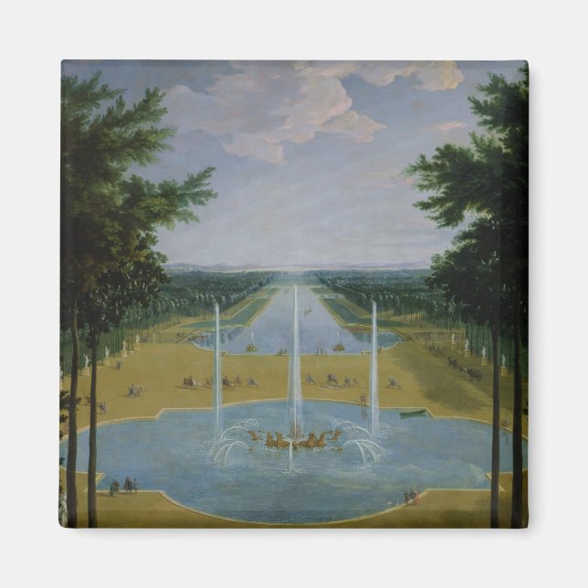 Aussicht auf das Bassin d'Apollon Magnet (Vorne)