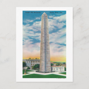 Aussicht auf das Bunker Hill Monument Postkarte