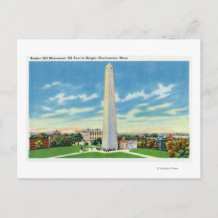 Aussicht auf das Bunker Hill Monument Postkarte