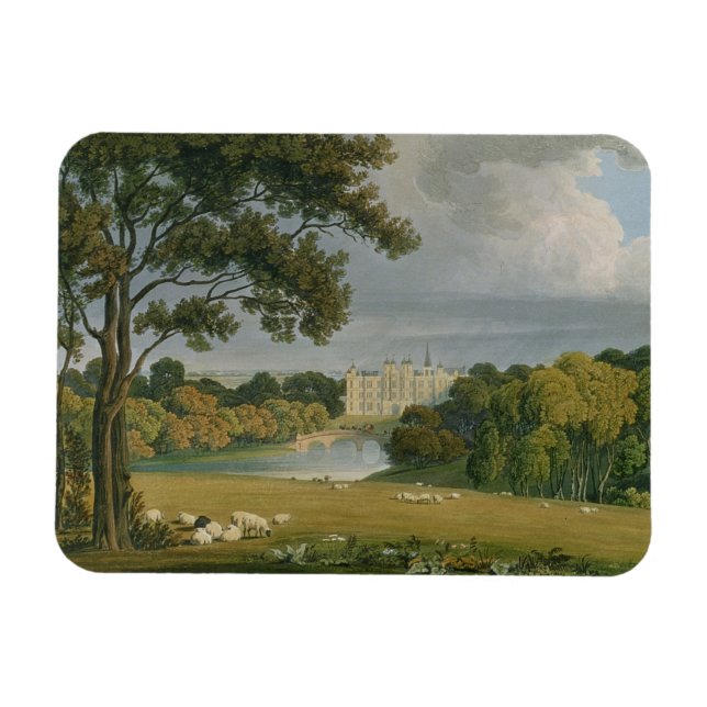 Aussicht auf das Burghley House, Sitz des Marquis  Magnet (Horizontal)
