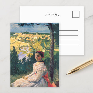 Aussicht auf das Dorf   Fré dé Bazille Postkarte