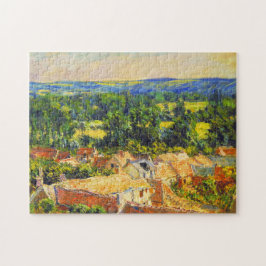 Aussicht auf das Dorf Giverny Monet Puzzle