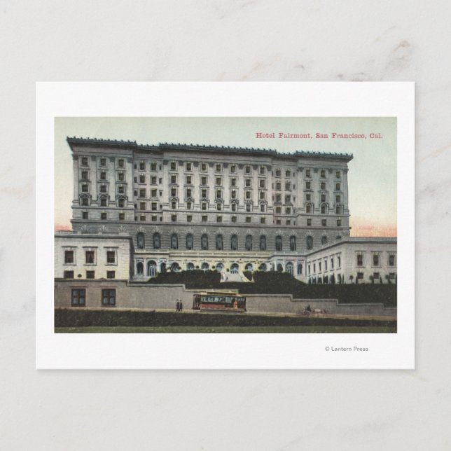 Aussicht auf das Fairmont Hotel Postkarte (Vorderseite)