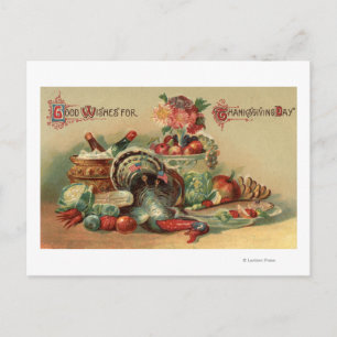 Aussicht auf das Fest Postkarte