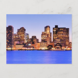 Aussicht auf das Finanzviertel von Boston Postkarte