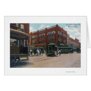 Aussicht auf das geschäftigste CornerBeaumont, TX