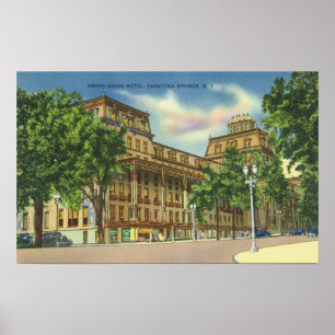 Aussicht auf das Grand Gewerkschaft Hotel Poster