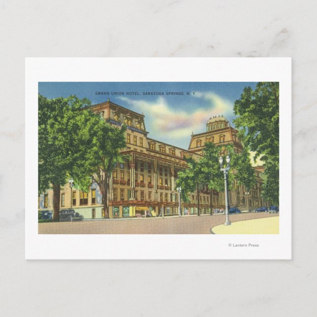 Aussicht auf das Grand Gewerkschaft Hotel Postkarte (Vorderseite)