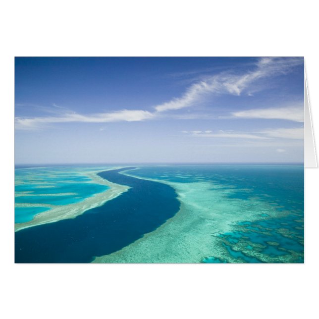 Aussicht auf das Great Barrier Reef durch die Luft (Vorderseite (Horizontal))