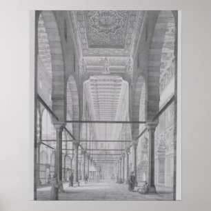 Aussicht auf das Heiligtum der Moschee von Moyed,  Poster