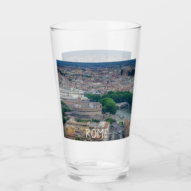 Aussicht auf das historische Stadtzentrum von Rom  Glas (Vorderseite)