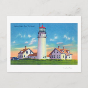 Aussicht auf das Hochland-Leuchtturm Postkarte