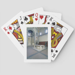 Aussicht auf das Innere, Baujahr c.1420-29 (Foto) Spielkarten