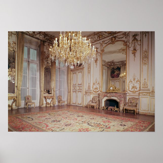 Aussicht auf das Innere des Grand Salon Poster (Vorne)