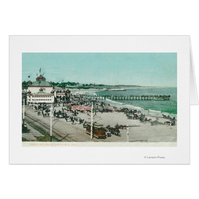 Aussicht auf das Kasino, den Strand und den Pier (Vorderseite (Horizontal))
