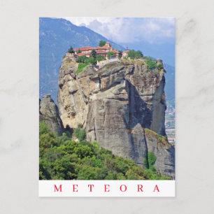 Aussicht auf das Kloster Meteora Postkarte