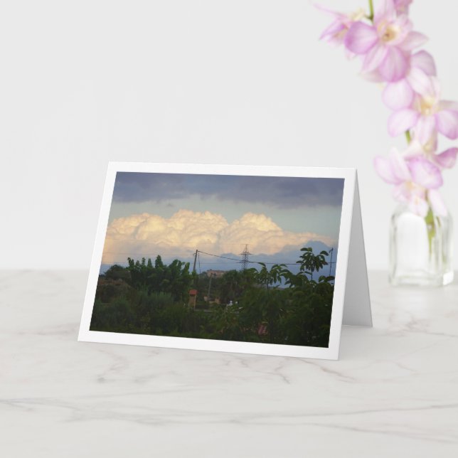 Aussicht auf das Kloster San Miguel, Valencia, Spa Karte (Orchidee)