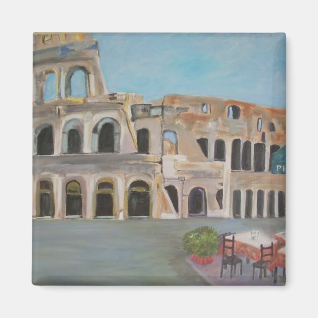 Aussicht auf das Kolosseum in Rom Magnet (Vorne)