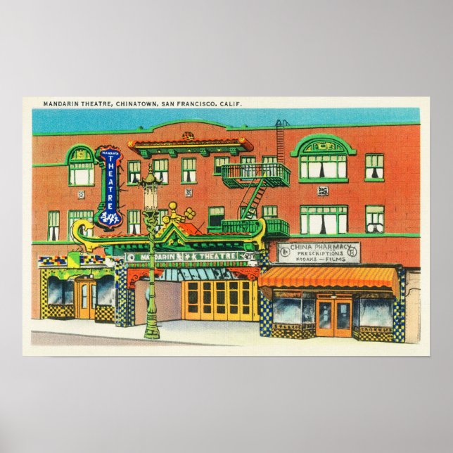 Aussicht auf das Mandarin Theater, Poster (Vorne)