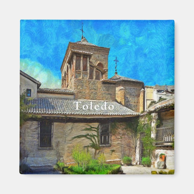 Aussicht auf das Museum El Greco in Toledo Magnet (Vorne)