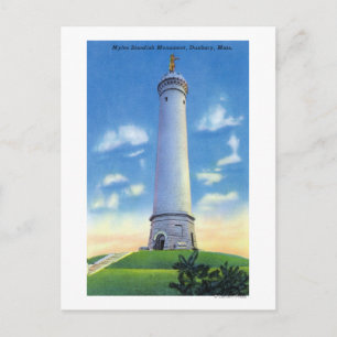 Aussicht auf das Myles Standish Monument Postkarte