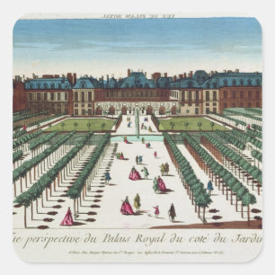 Aussicht auf das Palais Royal Quadratischer Aufkleber