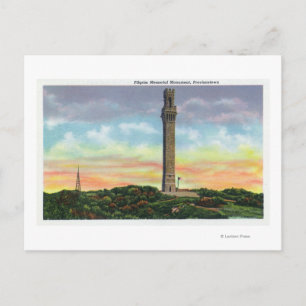 Aussicht auf das Pilgerdenkmal in der Provinz Postkarte
