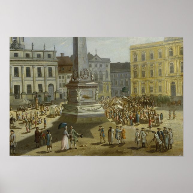 Aussicht auf das Rathaus, Potsdam Poster (Vorne)