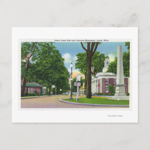 Aussicht auf das Rathaus und das Paterson Monument Postkarte