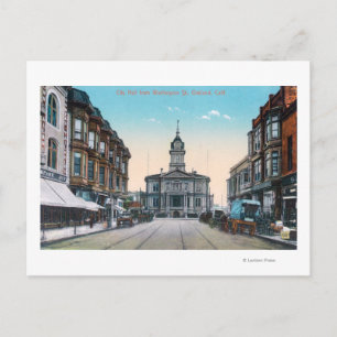 Aussicht auf das Rathaus von Washington St. Postkarte