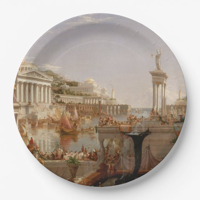 Aussicht auf das Römische Reich (Konsummation of E Pappteller (Vorderseite)