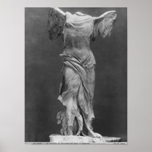 Aussicht auf das Samothrace im Louvre-Museum Poster