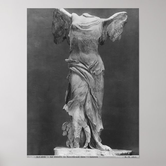 Aussicht auf das Samothrace im Louvre-Museum Poster (Vorne)