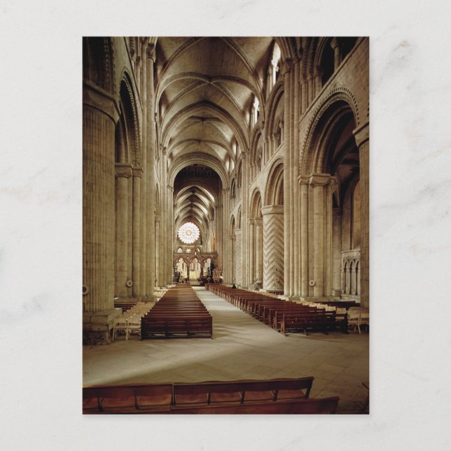 Aussicht auf das Schiff, Baujahr 1093-1289 Postkarte (Vorderseite)