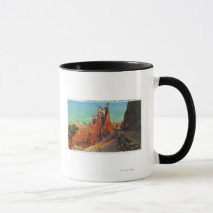 Aussicht auf das Schloss Gulliver auf den neuen We Tasse