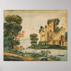 Aussicht auf das Schloss Poster