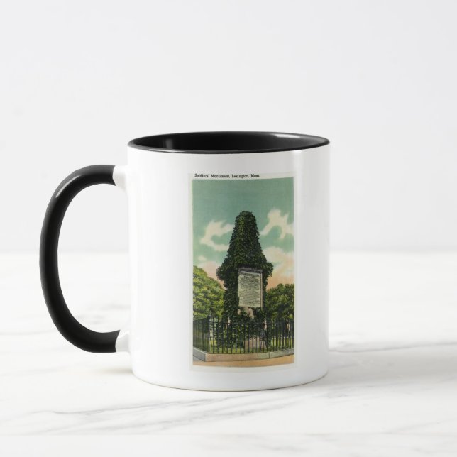 Aussicht auf das Soldaten-Denkmal Tasse (Links)