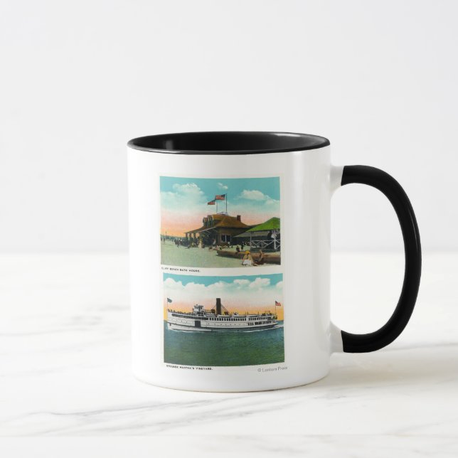 Aussicht auf das Strandbad von Cliff Tasse (Rechts)