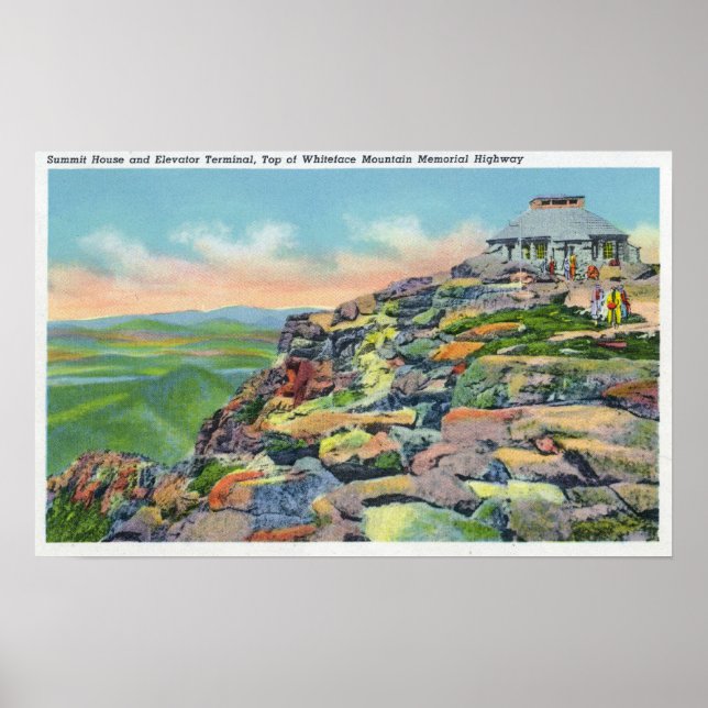 Aussicht auf das Summit House, Aufzug Terminal Poster (Vorne)