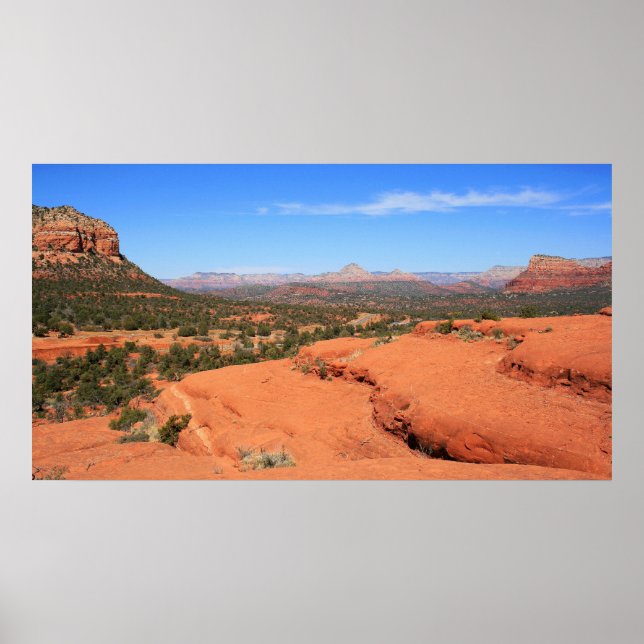 Aussicht auf das Tal von Sedona Poster (Vorne)