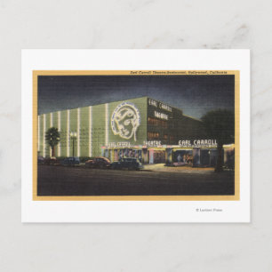 Aussicht auf das Theater Earl Carroll - Restaurant Postkarte