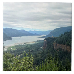 Aussicht auf das Vista House, Oregon Fliese