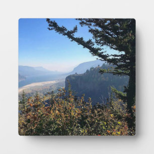 Aussicht auf das Vista House, Oregon Fotoplatte
